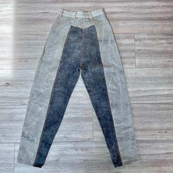 Saaksha‎ & Kinni Women's Blue Five Pocket Tie Dyed Color Block Jeans Small NWT - Picture 5 of 6